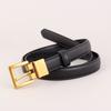 Womens Genuine Leather Belt Retro Minimalist Versatile Waistband Jeans Thin Fashion Accessory