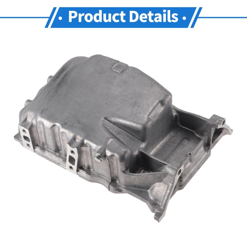 UXCELL No.11200REZA00 Engine Oil Pan for Honda CR-V 10-11 Aluminum Alloy Silver Tone
