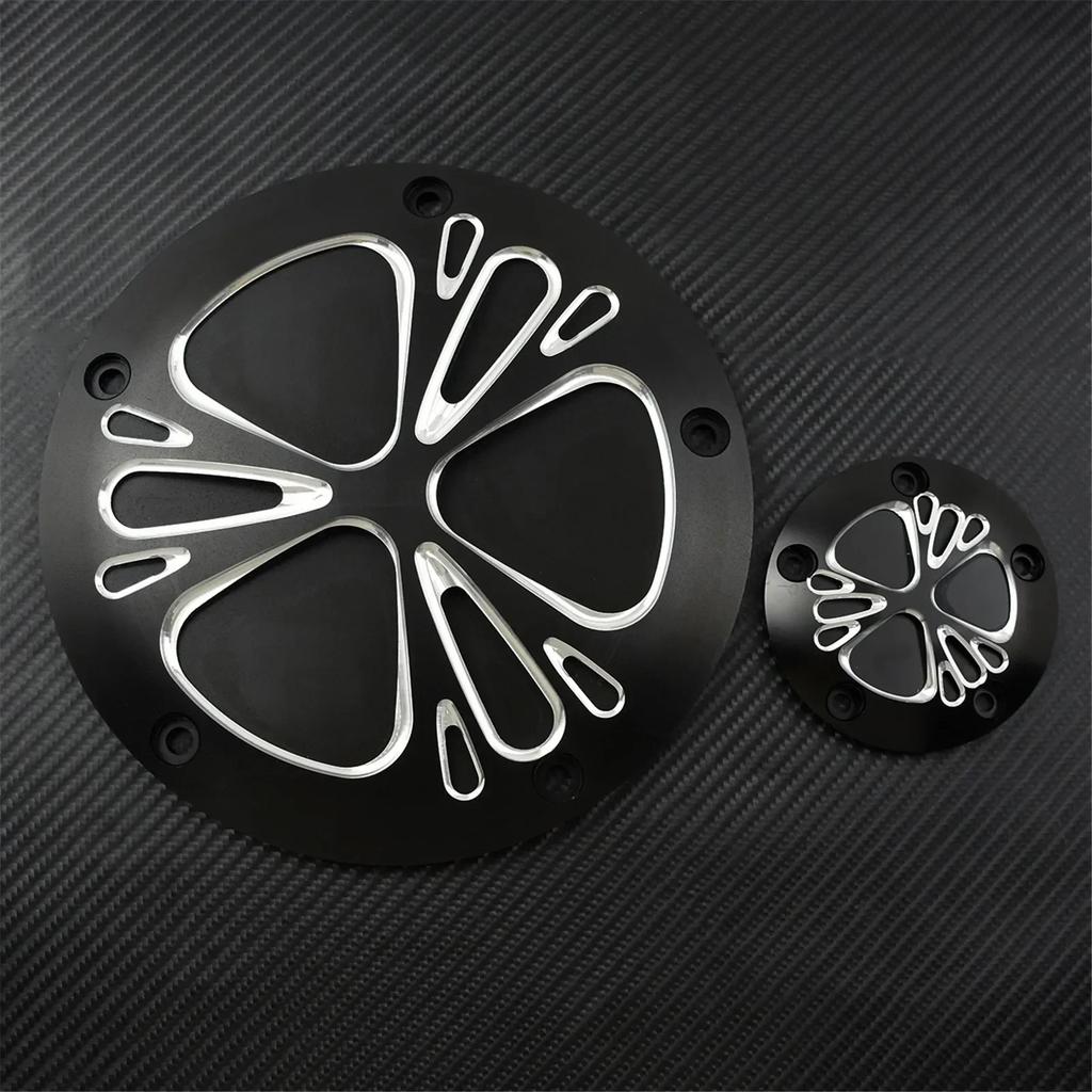 Motorcycle 5 Holes Derby Clutch Timing Timer Cover Engine Covers For Harley Dyna Touring Softail Electra Glide FLHR FXD 99-2017