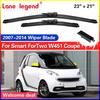 2Pcs Wiper Front Wiper Blades For Smart ForTwo W451 Coupe 2007-2014 Windscreen Windshield Window Brush 2011 2012 2013 23"+21"
