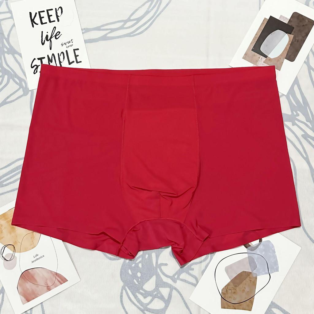 Men's Seamless Ice Silk Boxer Briefs - Summer Youth Collection