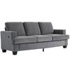 3 Seater Sofa with USB Ports & Cup Holders - Grey