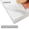 Nichela 8 Pack 3 X 5 Inch Note Pad Refills Small Memo Writing Pads for Notebook 30 Sheets Per Pad White College Ruled Paper