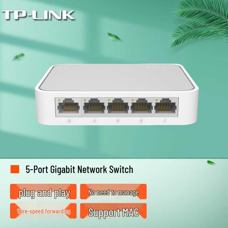 TP-LINK TL-SG1005+ 5-Port Gigabit Ethernet Switch