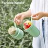 Portable Breakfast Cups Stainless Steel Lunch Cup Double-Layer Insulated Food Jar with Spoon Leakproof Travel Salad Container for Soup Salad