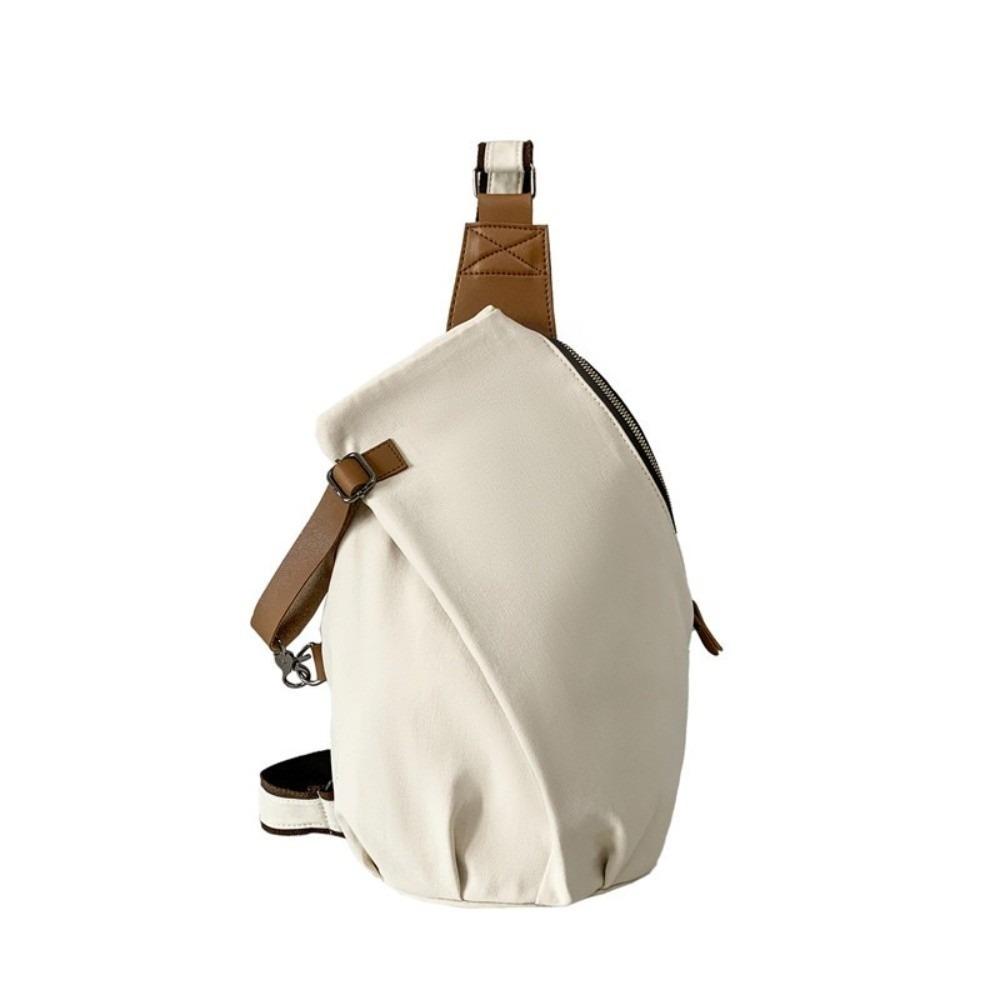 Large Capacity Nylon Crossbody Bag Solid Color Cycling Shoulder Bag Casual Phone Pouch  Unisex