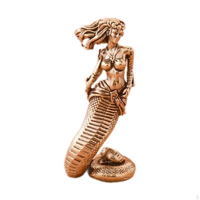 Medusa Snake Statue Housewarming Gift for Living Room Garden Home Decoration 5.9x2.2cm