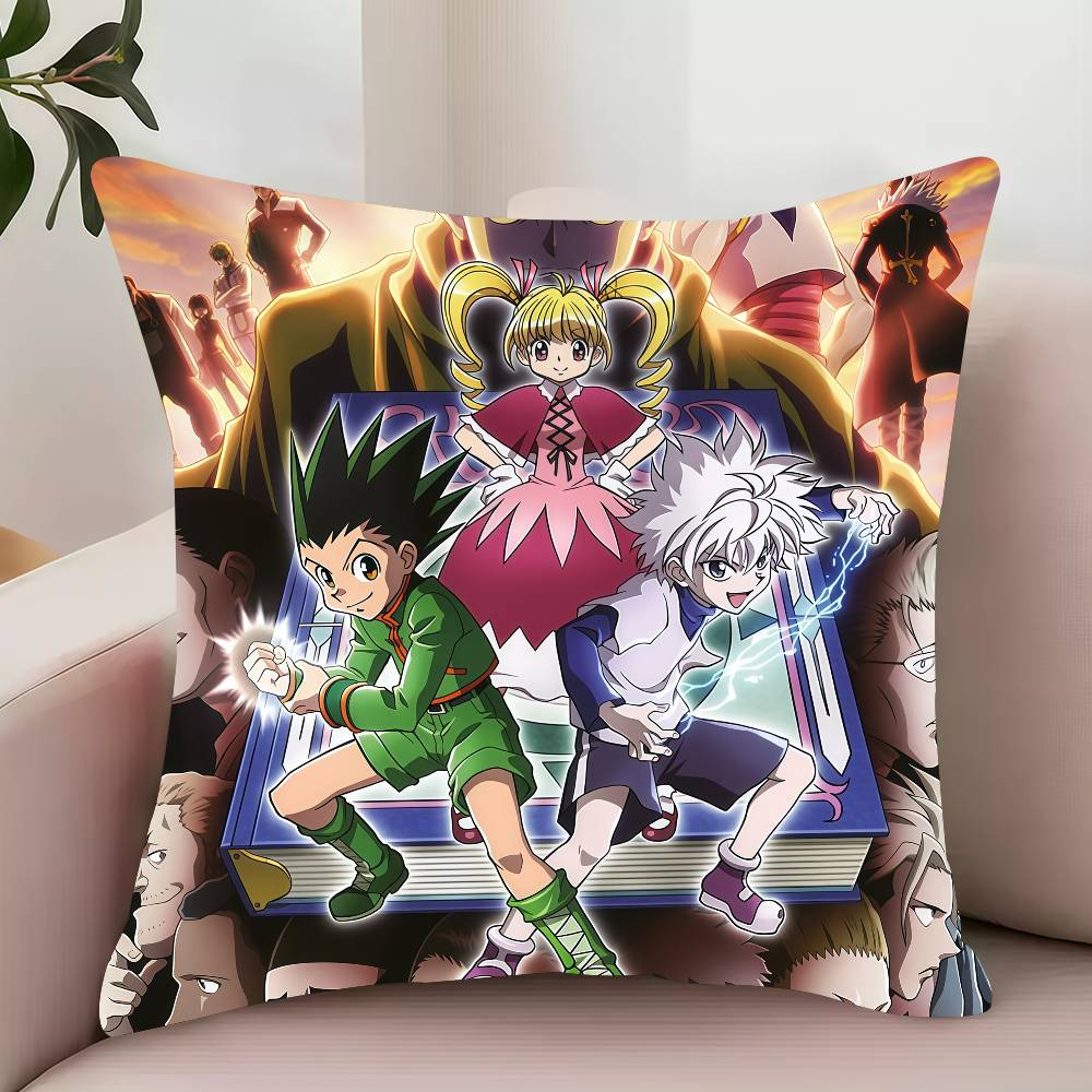 MINISO H-HUNTER X HUNTER  Pillow Case Decor Protective Covers Comfortable soft for Sofa Living Room Home office