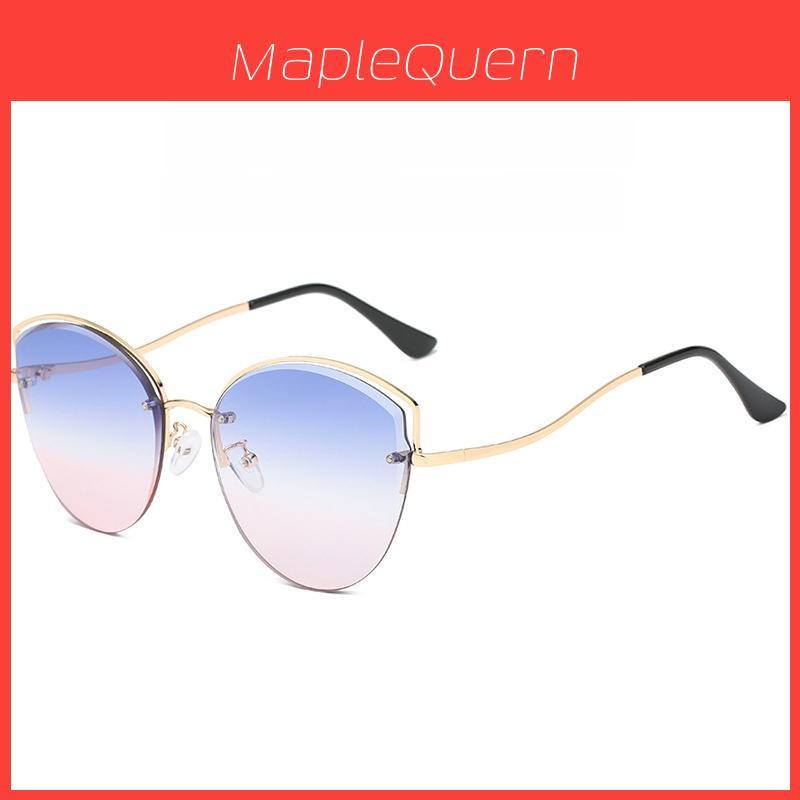 No Brand Cat Eye Sunglasses With Uv400 Protection For Fashionable Summer Outings