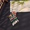Vintage Chinese Style Hairpin For Women Light Luxury Tassel Enameled Butterfly Hair Stick Exquisite Elegant Hair Accessories 1pc