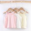 Girls' Sleeveless Camisole Set (2 Pieces) - Lightweight Summer Pajama Base Layer with Belly Protection
