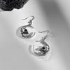 Skeleton Halloween Earrings Moon Skull Dangle Earrings Exaggerated Ghost Ear Studs  Unisex