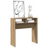 VidaXL Table console chêne artisanal 78x30x80 cm bois d'ingénierie, bout de canapé, table de couloir, support de couloir, 856621