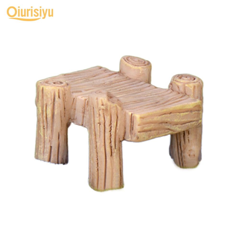 

Мини-мост из смолы для сада фей, миниатюрный ландшафтный декор жёлтый