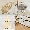 DIY Natural Wood Wine Bottle Rack Rustic Wooden Beer Bottle Stand Decoration for Home Kitchen Wine Bottle Storage