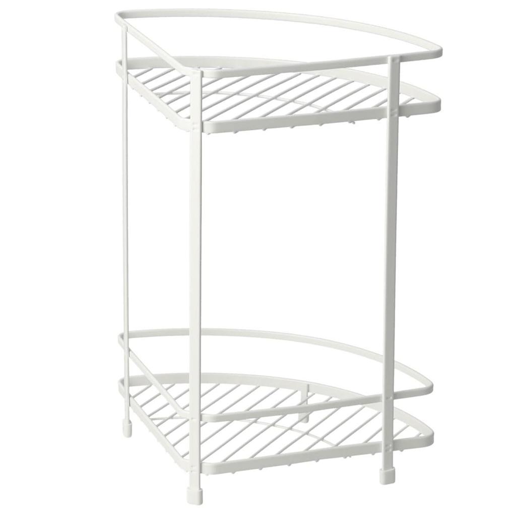 Nitori Bathroom Rack Corner Piatt 2 White NITORI 8511578 2-Tier