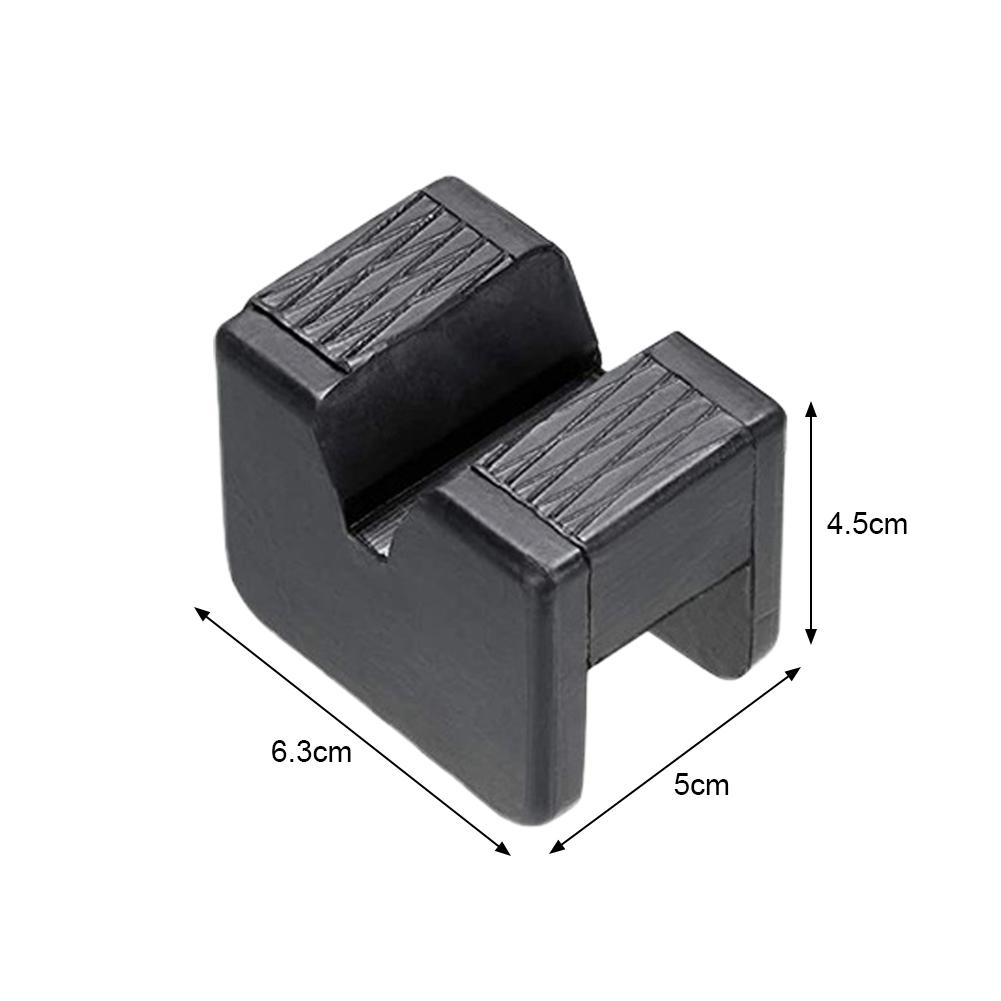 1/2pc Car Jack Rubber Pad Car Slotted Lift Jack Stand Rubber Pads Universal Repair Tools Frame Protector Adapter Jacking Tools