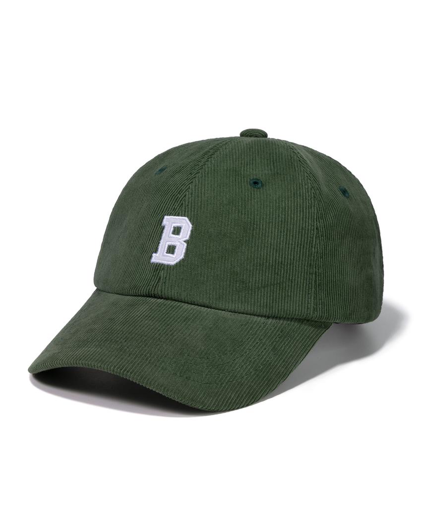 Diposwi Corduroy B Logo Curve Cap - Green