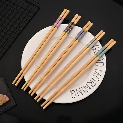 5 Par Naturalnych Bambusowych Pałeczek Wielokrotnego Użytku Tradycyjne Ręcznie Robione Chińskie Klasyczne Drewniane Pałeczki Sushi Narzędzie Kuchenne Hot Pot