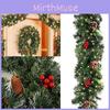 Luxurious 180cm Red Christmas Vine Decoration With Festive Ornaments For Entrance