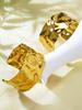 1 Pcs Irregular Metal Pleated Open Bracelet Cold Style Personality Exaggerated Bracelet Ladies Jewellery