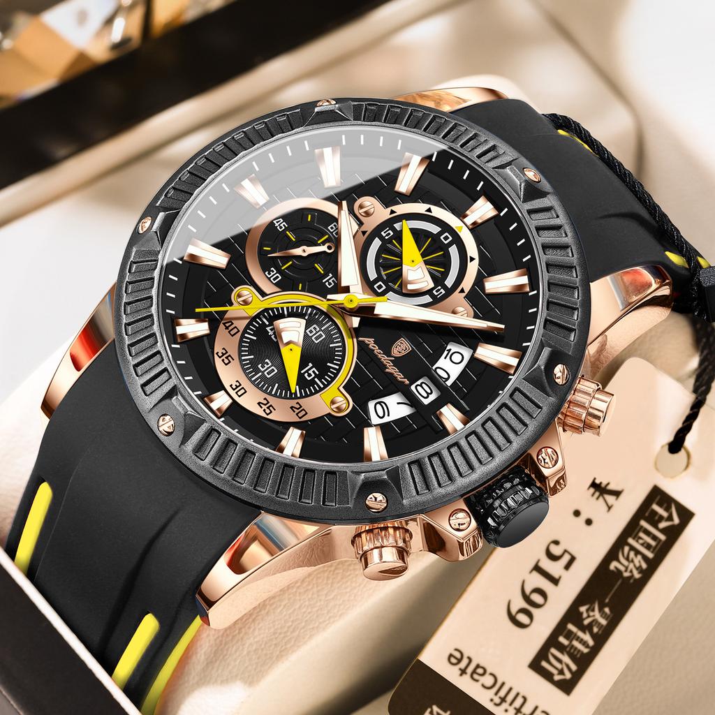 Multifunctional Watch Men'S Watch Sport Waterproof Quartz Watch