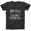 Am wahrscheinlichsten Weihnachtslieder mit britischem Akzent singen Langarm-T-Shirt Sweatshirt Hoodie Tanktop für Herren Damen Kinder Schwarz