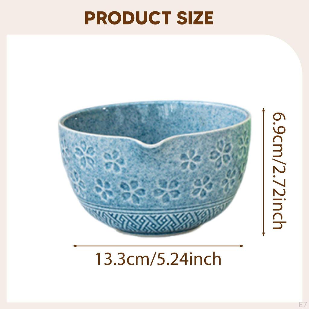 Ceramiczna Chawan do Przygotowania Matcha 450ml Niezbędna Miseczka dla Miłośników Herbaty