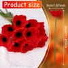 30 Pezzi Papaveri Rossi Artificiali Pu Papaveri Real Touch Fiori Finti Per Tavolo da Cucina Centrotavola Matrimonio Festa Bouquet Nuziale Casa P