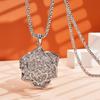 Rose Sweater Chain Women's Long Atmospheric Flash Diamond Pendant Necklace Simple Accessories