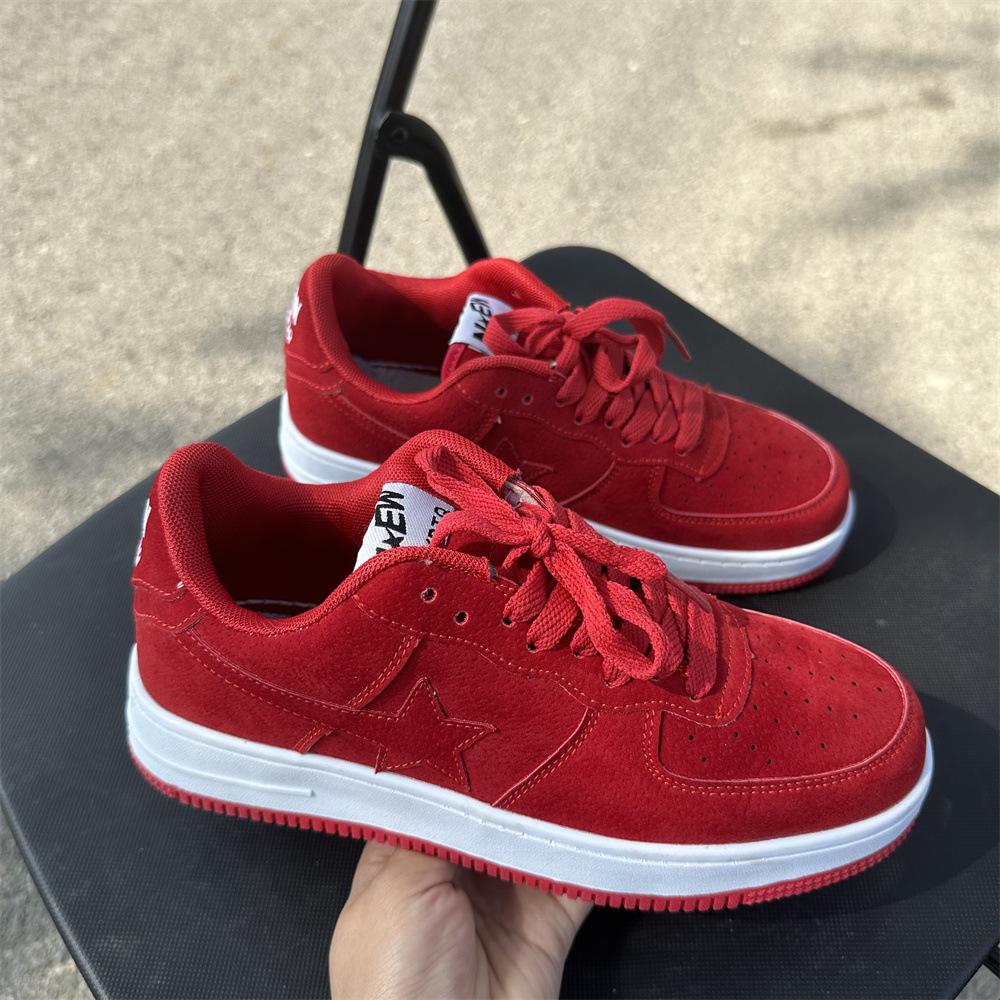 

Звездные мужские и женские парные кеды в трендовом корейском стиле, новая универсальная студенческая повседневная ретро уличная спортивная обувь 44 красный