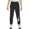 Nike Kids  Knitted Sports Pants Quick-Dry Comfortable Patchwork Casual Kids Bottoms Black HM4641010