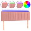 VidaXL LED Headboard Bedroom Furniture Double Bed Accessory Head of Bed Frame Interior Pink 3121903