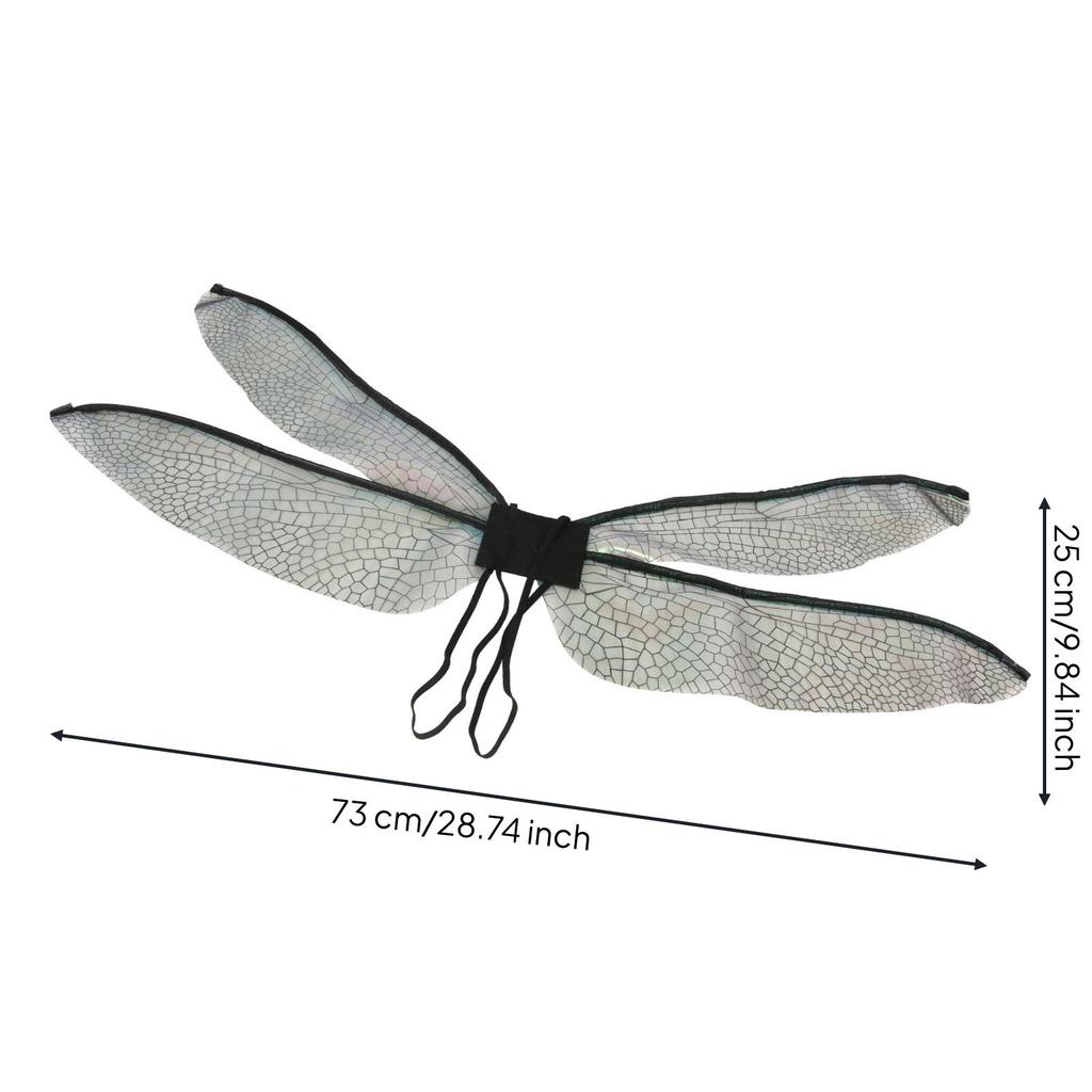 Adjustable Fairy Wing Costume Prop | Lightweight Mesh material, Easy to Wear,