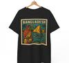 Bangladesch Retro Comic T-Shirt: Vintage Südasien Pop Art Grafik T-Shirt