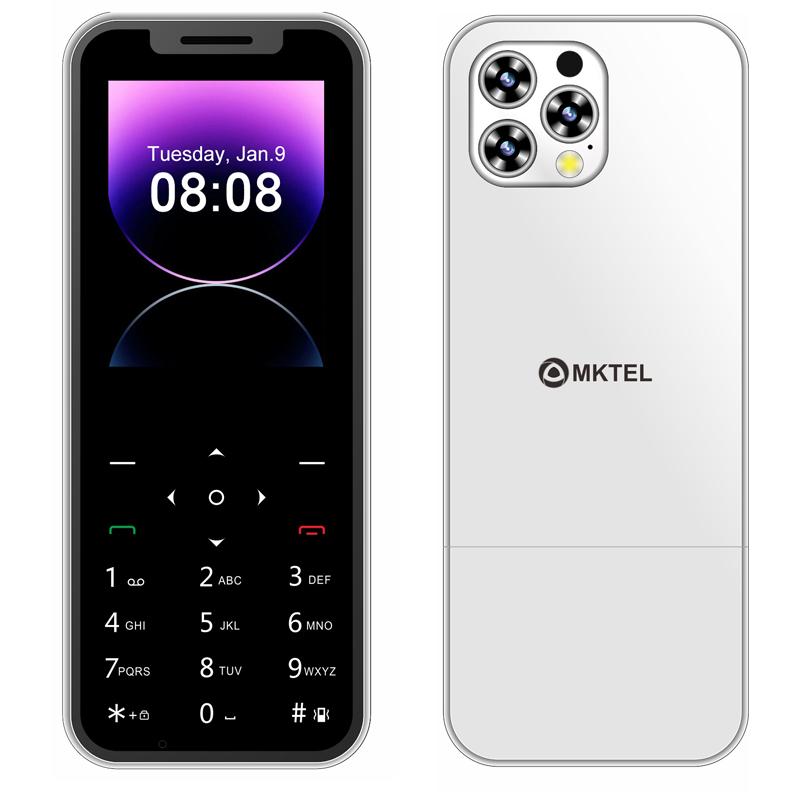 M14 Funkční telefon Pohotovost pro čtyři SIM karty 2,4" obrazovka Baterie 1100 mAh MP3 MP4 FM rádio Telefon pro seniory