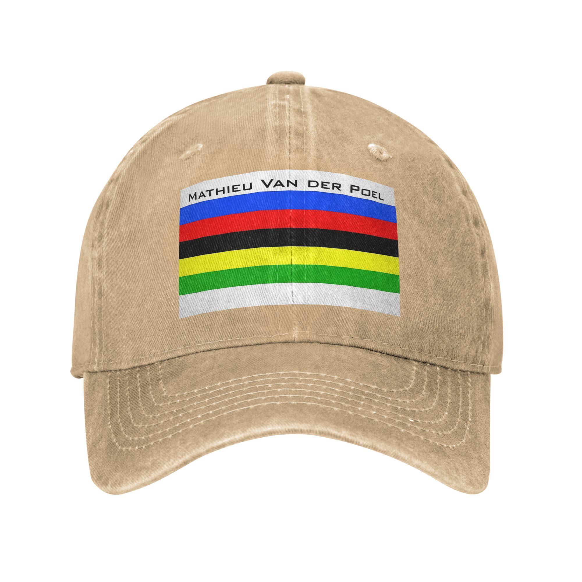 

Mathieu Van Der Poel Denim Fabric Cap Casual Baseball Caps Adjustable Hat Summer Unisex Baseball Hats One Size