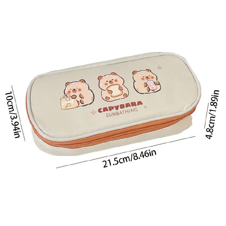 Big Capacity Pencil Case Zippers Pen Holder Pencil Organizers Spacious Pencil Bag Large Stationeries Pen Storage Pouches