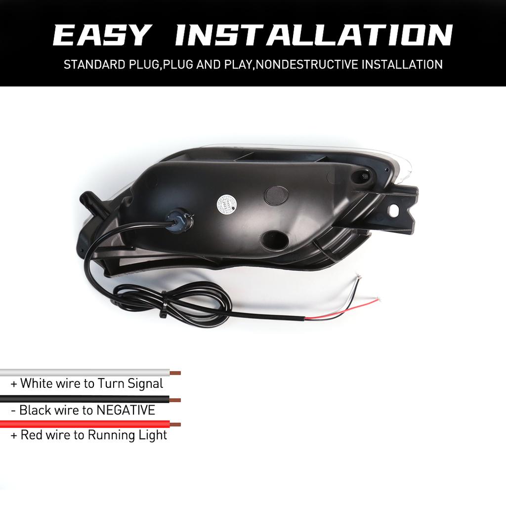 LED Rear Bumper Reflector Light For Toyota Vios 2008 2009 2010 2011 2012 2013 Start-up Animation Warning Turn Signal Lamps 12V