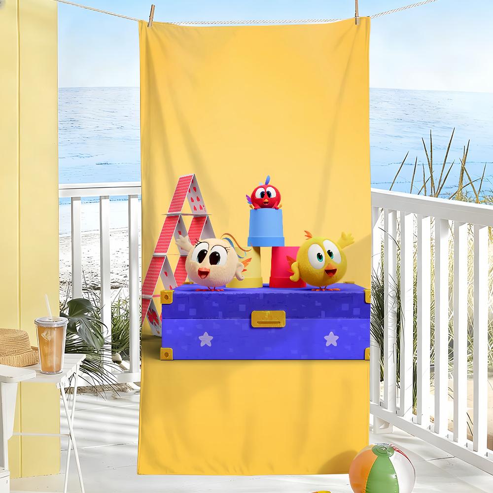 

W-Wheres C-ChickyS Cartoon Towel Soft Pool Gift For Travel Gym Shower Camping Quick Dry Sports Large Beach Towels W30*H60(CM)