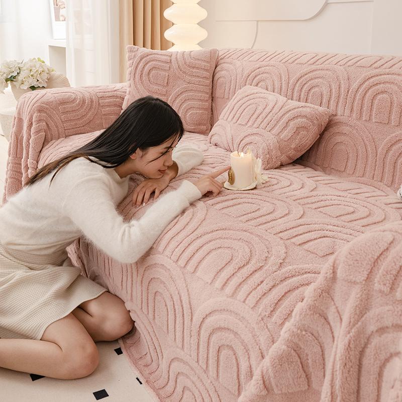 Winter Plush Sofa Cover Cloth Non-slip New Sofa Towel Lazy All-inclusive Universal Sofa Full Cover Blanket