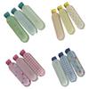 3Pcs Women Hairpin Plaid Dots Stripes Pattern Flat Hair Clip Non-pulling Hairpin Parent-child Hair Accessories