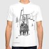 Snow Lift Ski Chair Lift Colorado Mountains Black And White Snowboarding Vibes Photography T Shirt Vintage Pictures