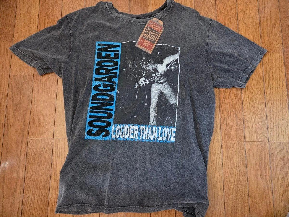 

SOUNDGARDEN Louder Than Love T-Shirt L Gray Stonewashed Rare Chris Cornell New 4XL