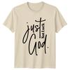 Just God Not Luck Christian Faith T-Shirt Religious Gift Mens Womens