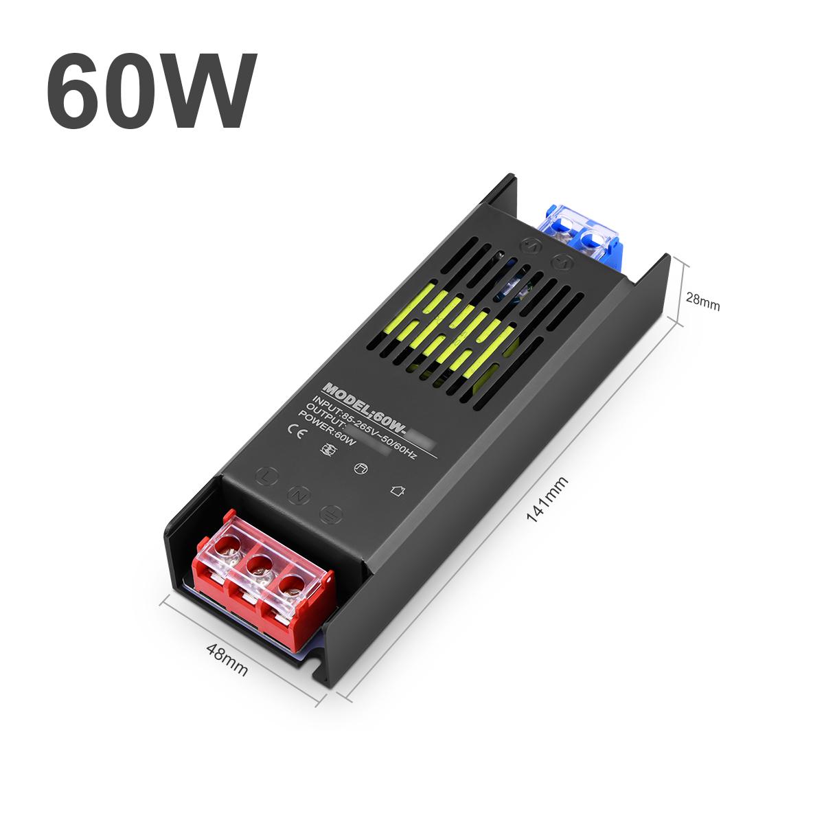 

Блок питания Iron Shell 12 В 24 В светодиодный драйвер адаптер питания зарядное устройство трансформатор для светодиодного потолочного светильника / светодиодной ленты 60 Вт-125 Вт 24V