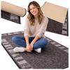 [5] ZORRO GREY 100x180cm Anti-slip Rug D7526