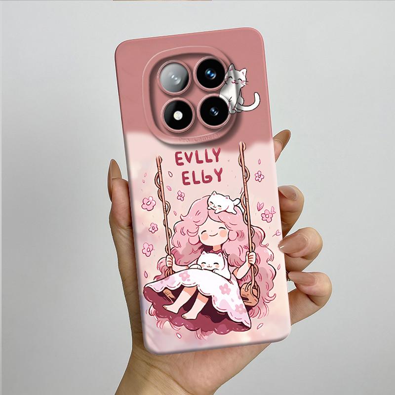 Für Redmi Note 14 Pro Plus 5G Hülle Note14 Pro+ 5G Weiche Silikon Handyhülle Süß Bemalte Modische Cartoon-Bedruckte Rückseite