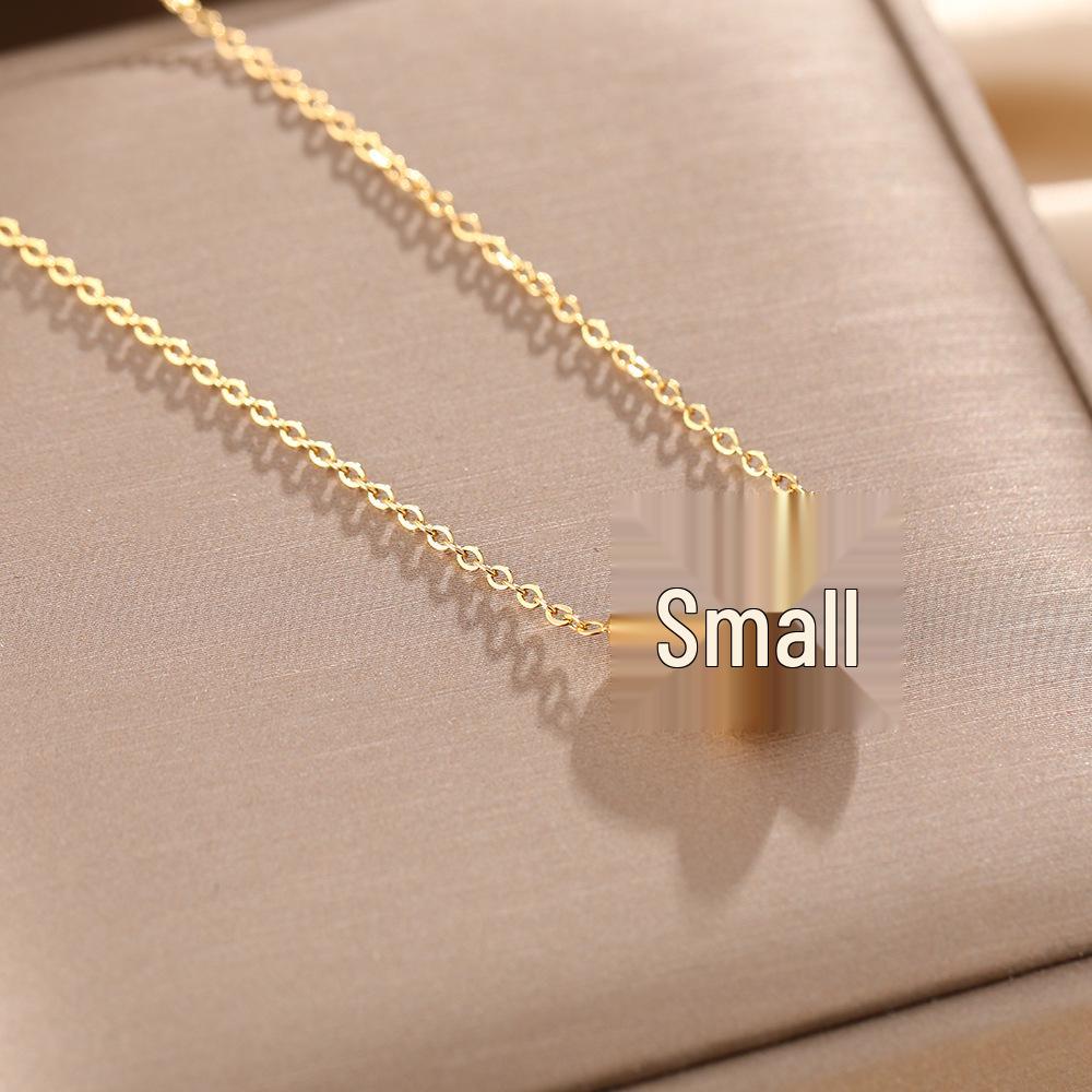 Women's Butterfly Titanium Necklace: Micro-Inlaid Diamonds, Exquisite Luxury, Non-Fading Design