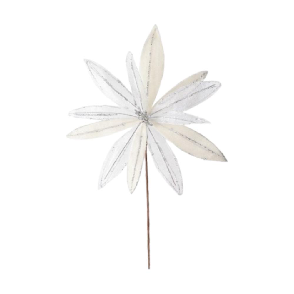 Simulation Christmas Glitter Flower DIY Christmas Tree Decorations  New Year Decor Gifts